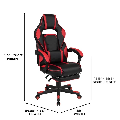BlackArc Zulu Gaming Desk And Chair Set, Ergonomic Gaming Chair With USB Massage, Slide-Out Footrest, And Detachable Headrest Pillow 10 BlackArc Zulu Gaming Desk And Chair Set, Ergonomic Gaming Chair With USB Massage, Slide-Out Footrest, And Detachable Headrest Pillow - Image 8