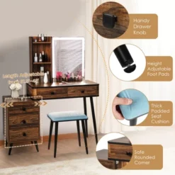 Costway Vanity Set With Dimmable Lighted Mirror 3 Lighting Modes 20 Costway Vanity Set With Dimmable Lighted Mirror 3 Lighting Modes -Furniture Store GUEST 016a31ee d321 49d6 af6d b436d165b2d4