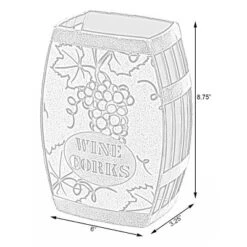 Vintiquewise Vintage Decorative Metal Barrel Shaped Tabletop Countertop Wine Cork Holder 11 Vintiquewise Vintage Decorative Metal Barrel Shaped Tabletop Countertop Wine Cork Holder -Furniture Store GUEST 02cb215d 2a43 411a ad48 2569e5304abe