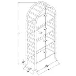 72" Holladay Curved Wooden Bookcase - Threshold™ Designed With Studio McGee -Furniture Store GUEST 02d306c2 b728 424b 85ec e8a3f4144d26