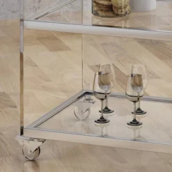 Yves Acrylic Bar Trolley Clear - Christopher Knight Home -Furniture Store GUEST 0325c730 a859 45db 86b5 e7aa77097515