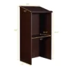 Costway Wooden Floor Standing Podium Speaking Lectern W/ Adjustable Shelf & Pen Tray 2 Costway Wooden Floor Standing Podium Speaking Lectern W/ Adjustable Shelf & Pen Tray -Furniture Store GUEST 03e07a2e fcbc 4f5a 9c54 47c52242934f