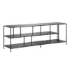 70" Black Bronze TV Stand With Metal Shelves - Henn&Hart 1 70" Black Bronze TV Stand With Metal Shelves - Henn&Hart -Furniture Store GUEST 05f619ef 7e75 4aba 9814 dcdec7c9c44a
