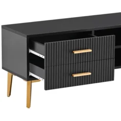 Modern TV Stand For TVs Up To 77'' With 5 Champagne Legs-ModernLuxe 20 Modern TV Stand For TVs Up To 77'' With 5 Champagne Legs-ModernLuxe -Furniture Store GUEST 05ff7b5e 2211 4420 b89b 316befc2ece5