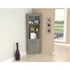70.02" Corner Bookshelf Gray - Inval -Furniture Store GUEST 08440380 f89c 4dca 8c2d 0366c4d7e605