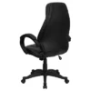 Emma And Oliver High Back Black LeatherSoft Curved Back Swivel Ergonomic Office Chair-Loop Arms -Furniture Store GUEST 09486298 7687 4e7d 9f78 a785454ceca4