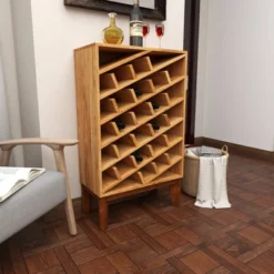 Modern Wood Wine Rack Brown - Olivia & May -Furniture Store GUEST 0a61c357 5463 4560 99f9 e815008cb116