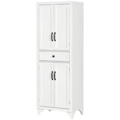 HOMCOM 67" Freestanding Kitchen Pantry, 4-Door Storage Cabinet With Drawer And Adjustable Shelves, White 9 HOMCOM 67" Freestanding Kitchen Pantry, 4-Door Storage Cabinet With Drawer And Adjustable Shelves, White -Furniture Store GUEST 0b9ec643 d739 4100 a0a7 d41146c850f1