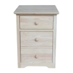 Riley 2 Drawer File Cabinet Unfinished - International Concepts