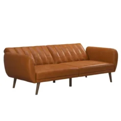 Brittany Futon Convertible Sofa Faux Leather - Novogratz -Furniture Store GUEST 0dd2dc0f a9f3 45b4 9d8e 726efcb925ac