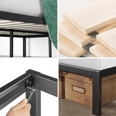 Paul Metal Platform Bed Frame Natural -ZINUS 4 Paul Metal Platform Bed Frame Natural -ZINUS - Image 2