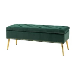 Hippolytus Storage Bench With Nailhead Trim And Button-tufted For Bedroom | ARTFUL LIVING DESIGN -Furniture Store GUEST 0fe06ffe 6f62 4ec8 be64 991cf0732bf4