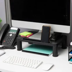 Mind Reader 2pk Small Plastic Monitor Stands Black -Furniture Store GUEST 1248a85b ee18 4a6e 88ee 154194320e4e