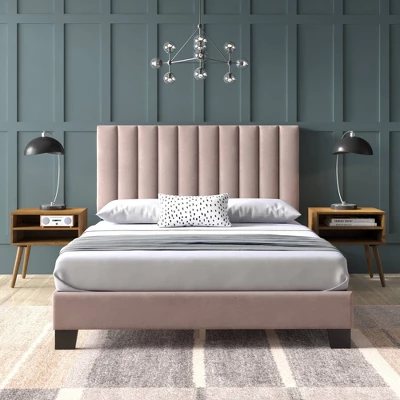 Queen Colbie Upholstered Platform Bed With Nightstands - Picket House Furnishings 9 Queen Colbie Upholstered Platform Bed With Nightstands - Picket House Furnishings - Image 7