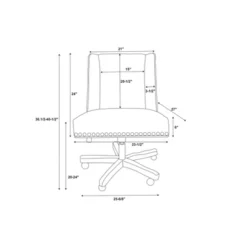 Draper Office Chair - Linon -Furniture Store GUEST 130631e0 67d0 425c b778 4d1cc8fe8746