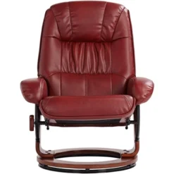 BenchMaster Kyle Ruby Red Faux Leather Recliner Chair Modern Armchair Ottoman Footrest Ergonomic Manual Reclining Swivel For Bedroom Living Room House 16 BenchMaster Kyle Ruby Red Faux Leather Recliner Chair Modern Armchair Ottoman Footrest Ergonomic Manual Reclining Swivel For Bedroom Living Room House -Furniture Store GUEST 13cc4ca9 bc90 4860 ace9 3b56ff607761