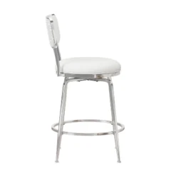 Baltimore Metal And Upholstered Swivel Counter Height Stool Chrome - Hillsdale Furniture -Furniture Store GUEST 14c153df 9eb9 4240 b36e bfa3d351afd7