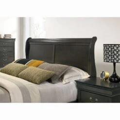 3pc Sliver Sleigh Bed With 2 Nightstands - HOMES: Inside + Out -Furniture Store GUEST 15ce792c ab37 4c8a 9227 f61afa12f4b5