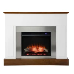 Cerkby Industrial Fireplace White/Dark Tobacco - Aiden Lane 25 Cerkby Industrial Fireplace White/Dark Tobacco - Aiden Lane -Furniture Store GUEST 17d7951a 0c7c 44e0 909d 5d41b7daafa5