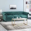 Bowie Modern Glam Velvet Sofa Teal - Christopher Knight Home -Furniture Store GUEST 188d0c77 6126 4530 a899 c6130760797a