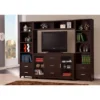 4pc Lewes Entertainment Center TV Stand For TVs Up To 65" Cappuccino Brown - Coaster 1 4pc Lewes Entertainment Center TV Stand For TVs Up To 65" Cappuccino Brown - Coaster -Furniture Store GUEST 19660102 05bd 4c11 9bd6 e56bd2975a7b
