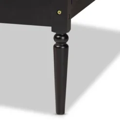 Twin Hancock Wood And Synthetic Rattan Daybed Charcoal - Baxton Studio -Furniture Store GUEST 196b7e10 eb09 4feb 8421 95064d315dd6