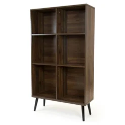 55.24" Bookcase With Adjustable Shelving - Humble Crew