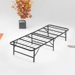 Continental Sleep 14 Inch Quickbase Metal Mattress Platform Bed Frame Foundation With Steel Slats (No Box Spring Needed), Twin, Black -Furniture Store GUEST 1c4a52c0 defa 4af1 9304 4aa5dcc56a36