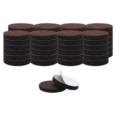 Unique Bargains Round Self-Stick Non-Slip Anti-Scratch Floor Protector Furniture Felt Pads Dark Brown 50 Pcs 4 Unique Bargains Round Self-Stick Non-Slip Anti-Scratch Floor Protector Furniture Felt Pads Dark Brown 50 Pcs - Image 2