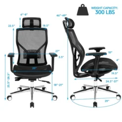 Costway Ergonomic Office Chair High-Back Mesh Chair W/Adjustable Lumbar Support 14 Costway Ergonomic Office Chair High-Back Mesh Chair W/Adjustable Lumbar Support -Furniture Store GUEST 1e99d865 c576 4b32 9f55 feb0883d3e8d