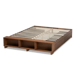 Arthur Wood Platform Bed With Built-In Shelves Ash Walnut - Baxton Studio 14 Arthur Wood Platform Bed With Built-In Shelves Ash Walnut - Baxton Studio -Furniture Store GUEST 22717679 6f04 4287 b23d 08b87b007918