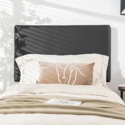 Costway Twin Wall-mounted Headboard Linen Fabric Upholstered Padded Easy Assembly -Furniture Store GUEST 2335d7e7 432c 4e7c bcb7 a2ab8d9c4fc9