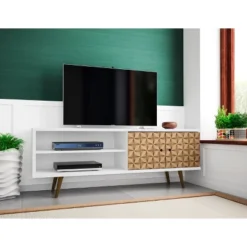 Liberty 2 Shelves And 2 Doors TV Stand For TVs Up To 60" - Manhattan Comfort