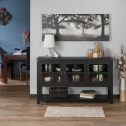 3pc Torrey TV Stand And Media Tower Set Black - HOMES: Inside + Out 12 3pc Torrey TV Stand And Media Tower Set Black - HOMES: Inside + Out -Furniture Store GUEST 256927b2 6db6 45cd 91a2 d72c41adb3e5