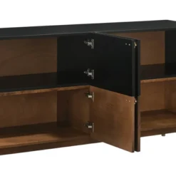 Amigo Veneer Wood Buffet Black/Walnut - Armen Living -Furniture Store GUEST 25a6b386 9c88 466b ad59 f4c263654e3d