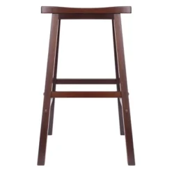 3pc Inglewood Counter Height Dining Sets With Saddle Seat Bar Stools Wood/Walnut - Winsome -Furniture Store GUEST 25d2b473 d94b 4a3f a72f 22d9682438f3