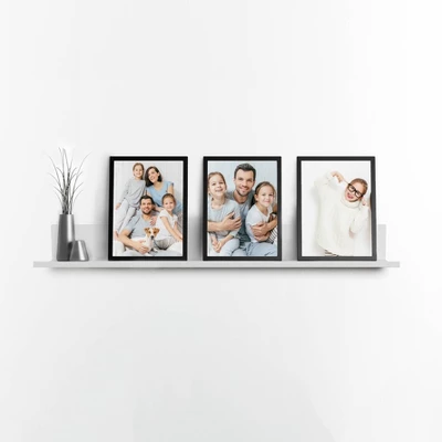 No Stud Needed Photo Ledge - Simple Mount 6 No Stud Needed Photo Ledge - Simple Mount - Image 4