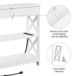 Yaheetech Wooden Console Table Entryway Table With Power Outlet 13 Yaheetech Wooden Console Table Entryway Table With Power Outlet -Furniture Store GUEST 27417967 919c 45da 9021 fd20d6ae5626