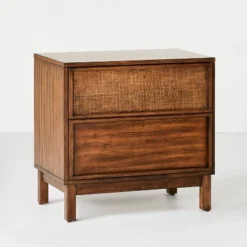Wood & Cane Transitional Nightstand - Hearth & Hand™ With Magnolia 21 Wood & Cane Transitional Nightstand - Hearth & Hand™ With Magnolia -Furniture Store GUEST 27e1b45f d228 494b a9ec 75b5bcedc7f2