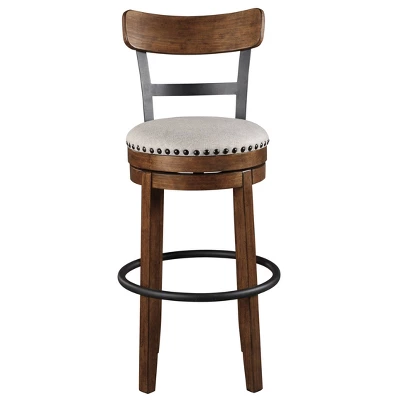 Tall Valebeck Upholstered Swivel Barstool - Signature Design By Ashley 4 Tall Valebeck Upholstered Swivel Barstool - Signature Design By Ashley - Image 2