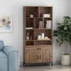 67.25" Gallatin Contemporary Cube Unit Bookcase Walnut - Christopher Knight Home -Furniture Store GUEST 2a70c846 f06e 4939 9b3f b6db35313ebe