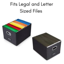 Internet's Best Collapsible File Box Storage Organizer With Lid - 1 Pack - Charcoal 12 Internet's Best Collapsible File Box Storage Organizer With Lid - 1 Pack - Charcoal -Furniture Store GUEST 2d61ab26 b8e0 422c 8ba0 57946029dc89