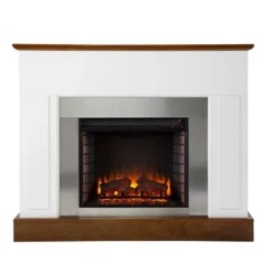 Cerkby Industrial Fireplace White/Dark Tobacco - Aiden Lane 24 Cerkby Industrial Fireplace White/Dark Tobacco - Aiden Lane -Furniture Store GUEST 2e0b9aa9 09bc 4335 9b04 41a845623b22