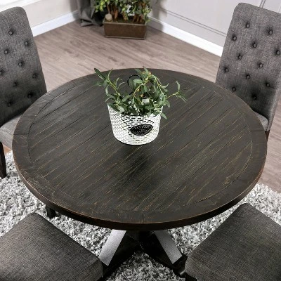 Greiger Round Dining Table Black - HOMES: Inside + Out 8 Greiger Round Dining Table Black - HOMES: Inside + Out - Image 6