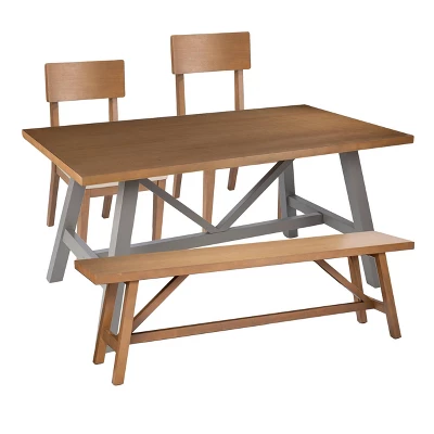 Trelltre Rectangular Dining Table Natural/Gray - Aiden Lane 9 Trelltre Rectangular Dining Table Natural/Gray - Aiden Lane - Image 7