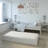 Costway Twin Size Trundle Daybed Wooden Slat Support Mattress Platform For Kids EspressoWhite -Furniture Store GUEST 30dda1ad 7df8 4a64 869c f92634719557