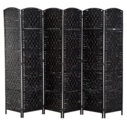 HOMCOM 6' Tall Wicker Weave 6 Panel Room Divider Privacy Screen 13 HOMCOM 6' Tall Wicker Weave 6 Panel Room Divider Privacy Screen -Furniture Store GUEST 3181e469 bde9 4f82 8ae8 ac1c16802fde