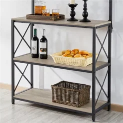 Yaheetech 63″ H Kitchen Baker’s Racks With 2 AC Outlets, 4-Tier Microwave Oven Stand -Furniture Store GUEST 31ad69e7 25af 4017 ad56 ccbf9073b58d