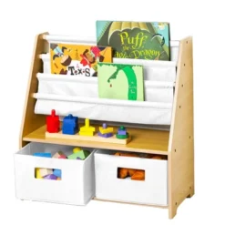 Sling Bookshelf With Storage Canvas - WildKin -Furniture Store GUEST 327ceb7e f13b 42b1 8fb6 e79e4573b6a2
