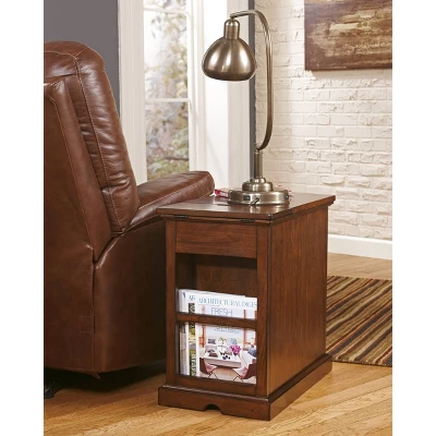 Laflorn Chairside End Side Table With USB Ports And Outlets Medium Brown - Signature Design By Ashley 6 Laflorn Chairside End Side Table With USB Ports And Outlets Medium Brown - Signature Design By Ashley - Image 4